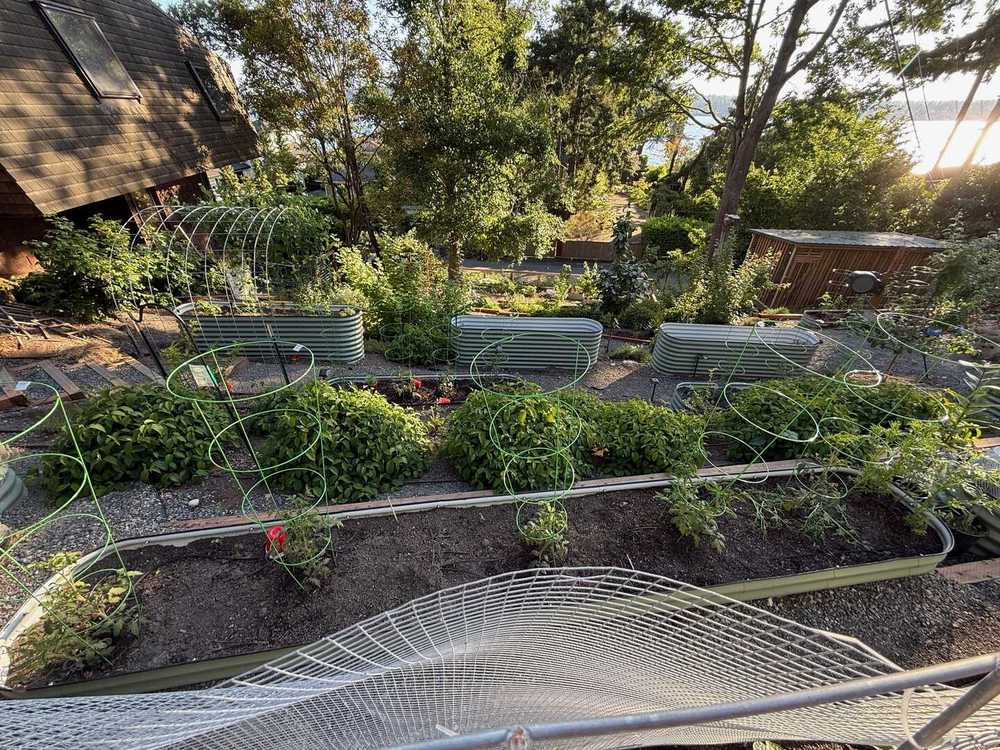 Garden downhill